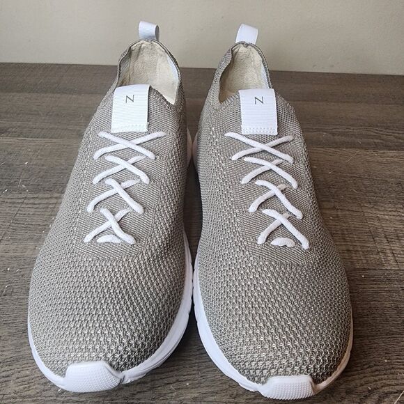 Nisolo Athleisure Eco-Knit Sneaker Shoes Gray Women's Size 10 Brazil Comfort - Picture 3 of 16